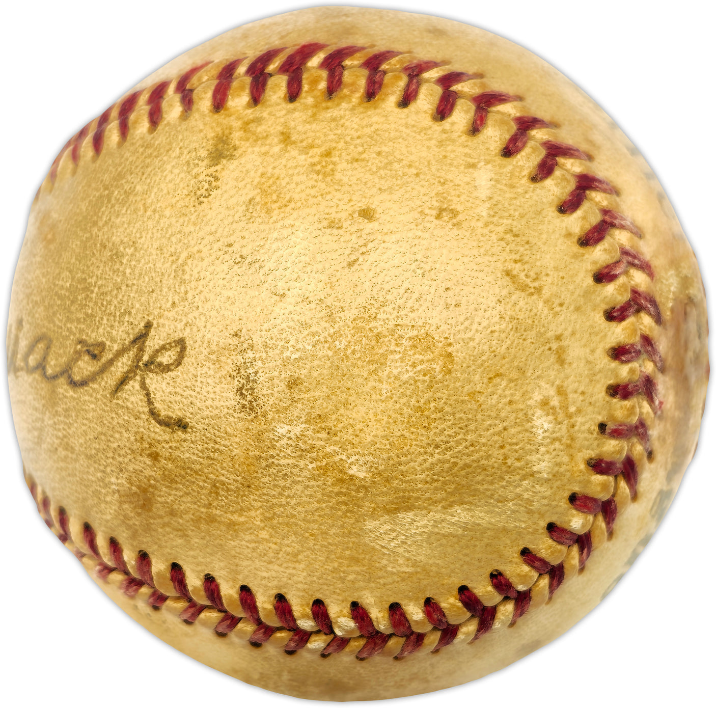 Connie Mack Autographed Official League Baseball Philadelphia A's Beckett BAS #AE31059