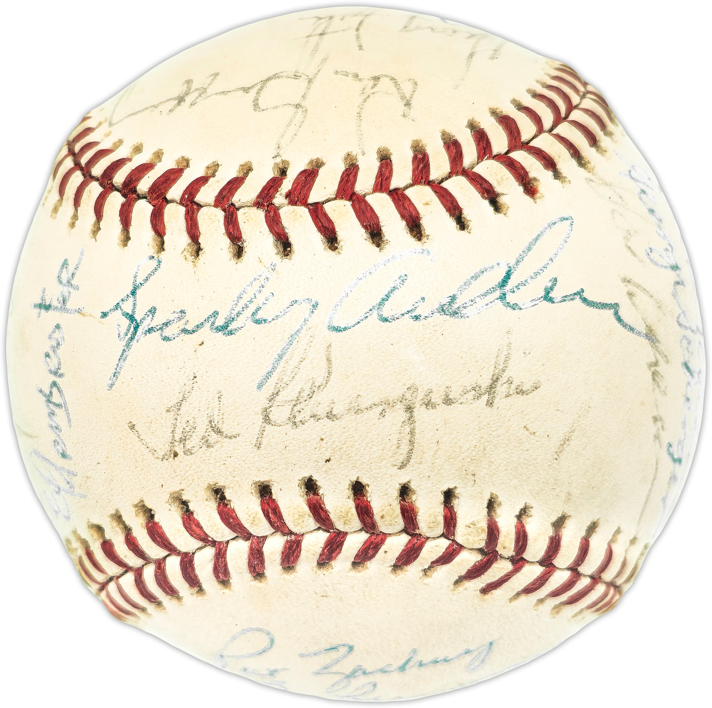 1976 Cincinnati Reds Team Autographed Official Feeney NL Baseball World Series Champs With 26 Signatures Including Joe Morgan Beckett BAS #AE01813