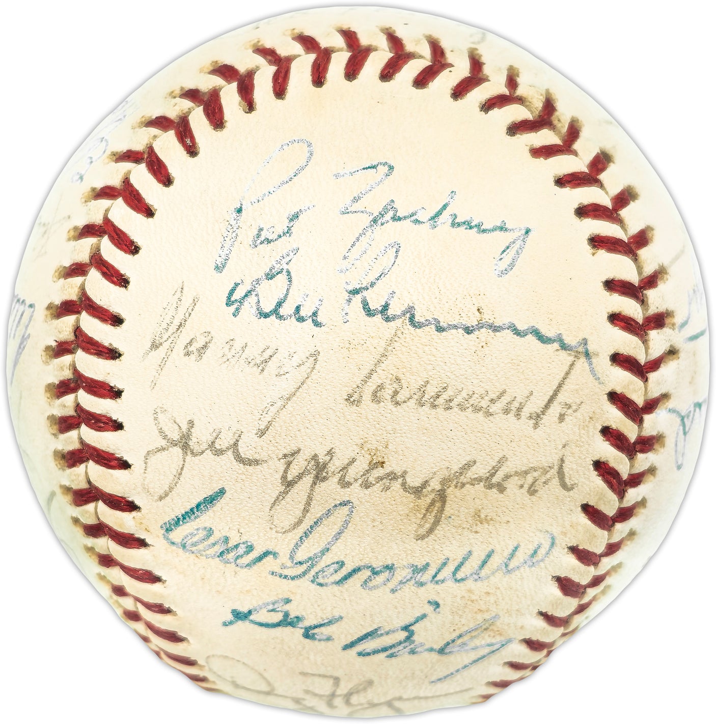 1976 Cincinnati Reds Team Autographed Official Feeney NL Baseball World Series Champs With 26 Signatures Including Joe Morgan Beckett BAS #AE01813