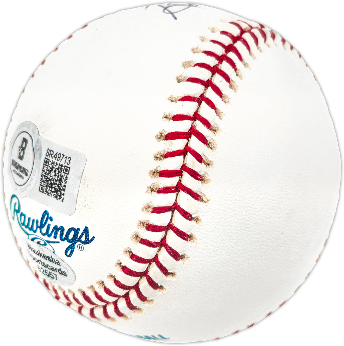 Bob "Hawk" Taylor Autographed Official MLB Baseball Milwaukee Braves Beckett BAS QR #BR49713