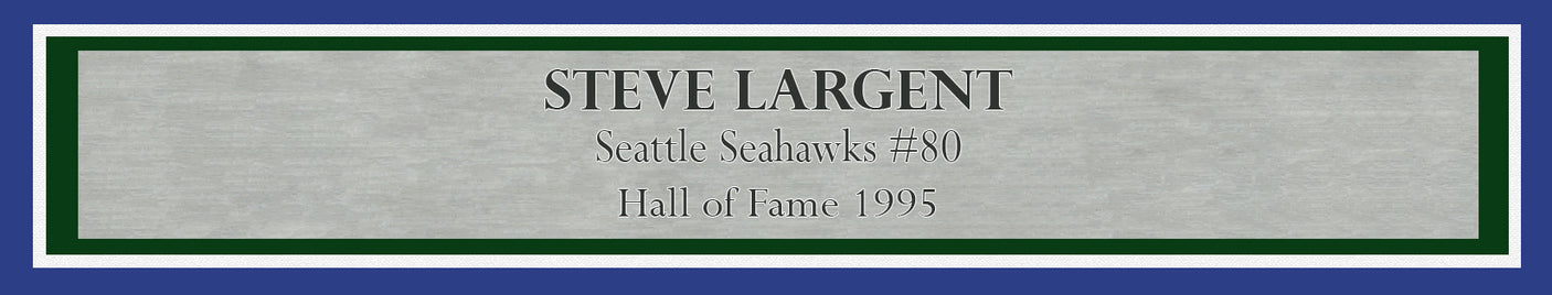 Steve Largent Autographed Framed 8x10 Photo Seattle Seahawks "HOF 95" MCS Holo Stock #212658