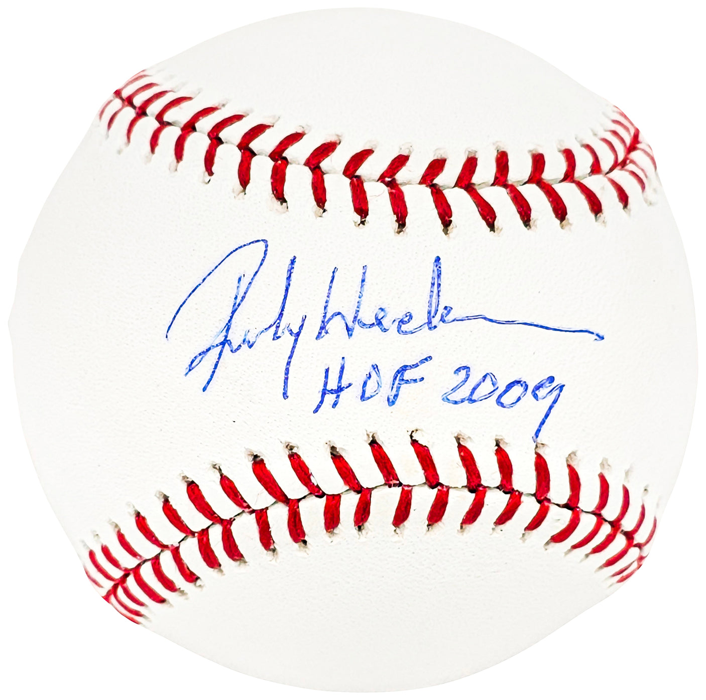 Rickey Henderson Autographed Official MLB Baseball Oakland A's, New York Yankees "HOF 2009" MLB Holo & Steiner Holo SKU #213857