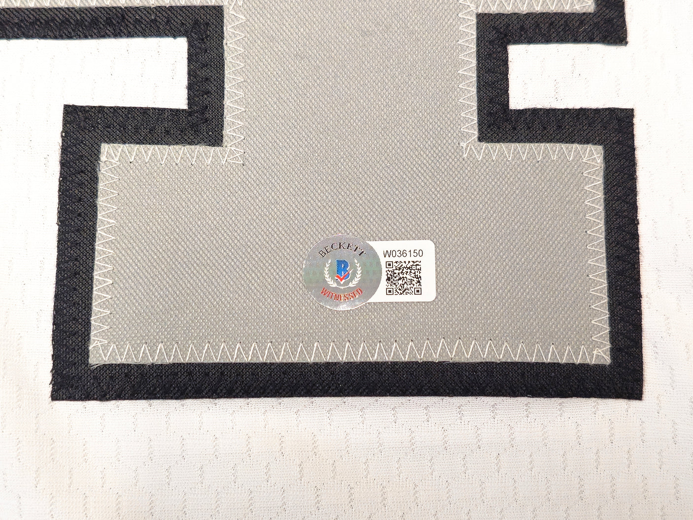 Oakland Raiders Bo Jackson Autographed White Pro Cut Jersey Beckett BAS Witness Stock #226321