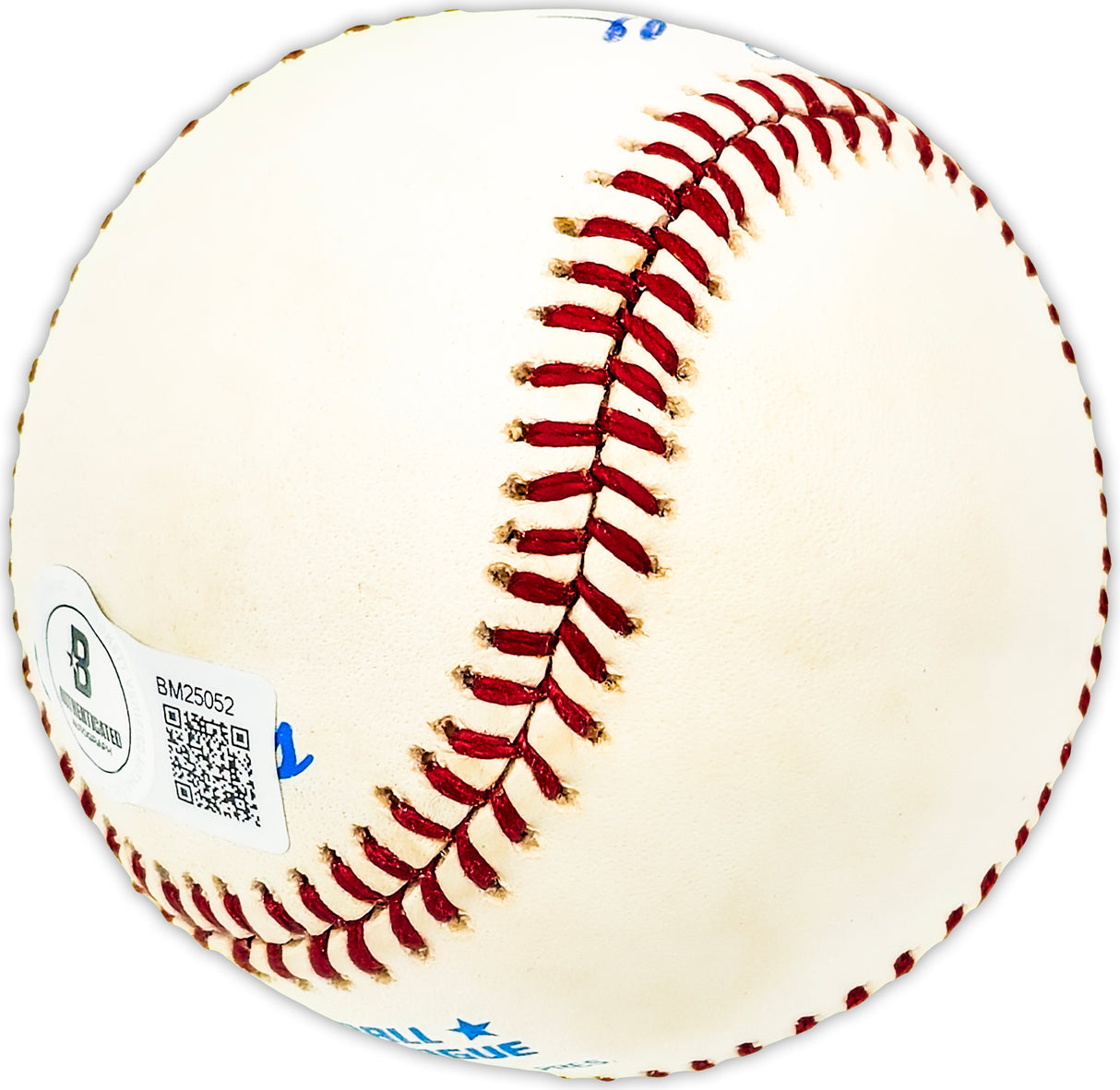 Jerry Bell Autographed Official AL Baseball Milwaukee Brewers Beckett BAS QR #BM25052