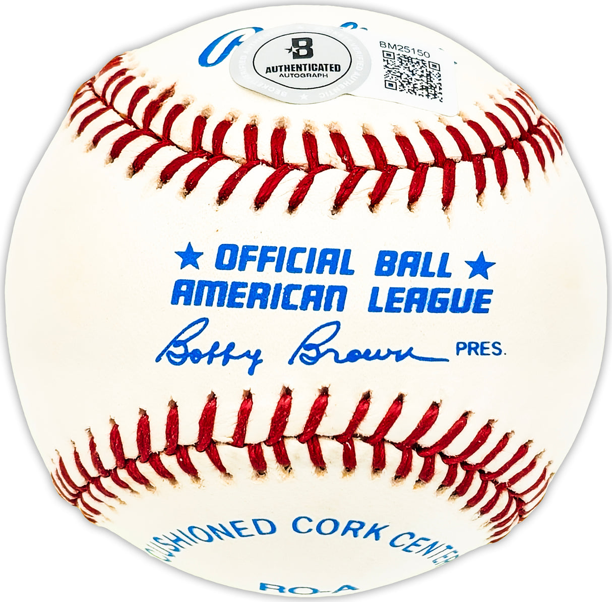 James Shag Thompson Autographed Official AL Baseball Philadelphia A's Beckett BAS QR #BM25150