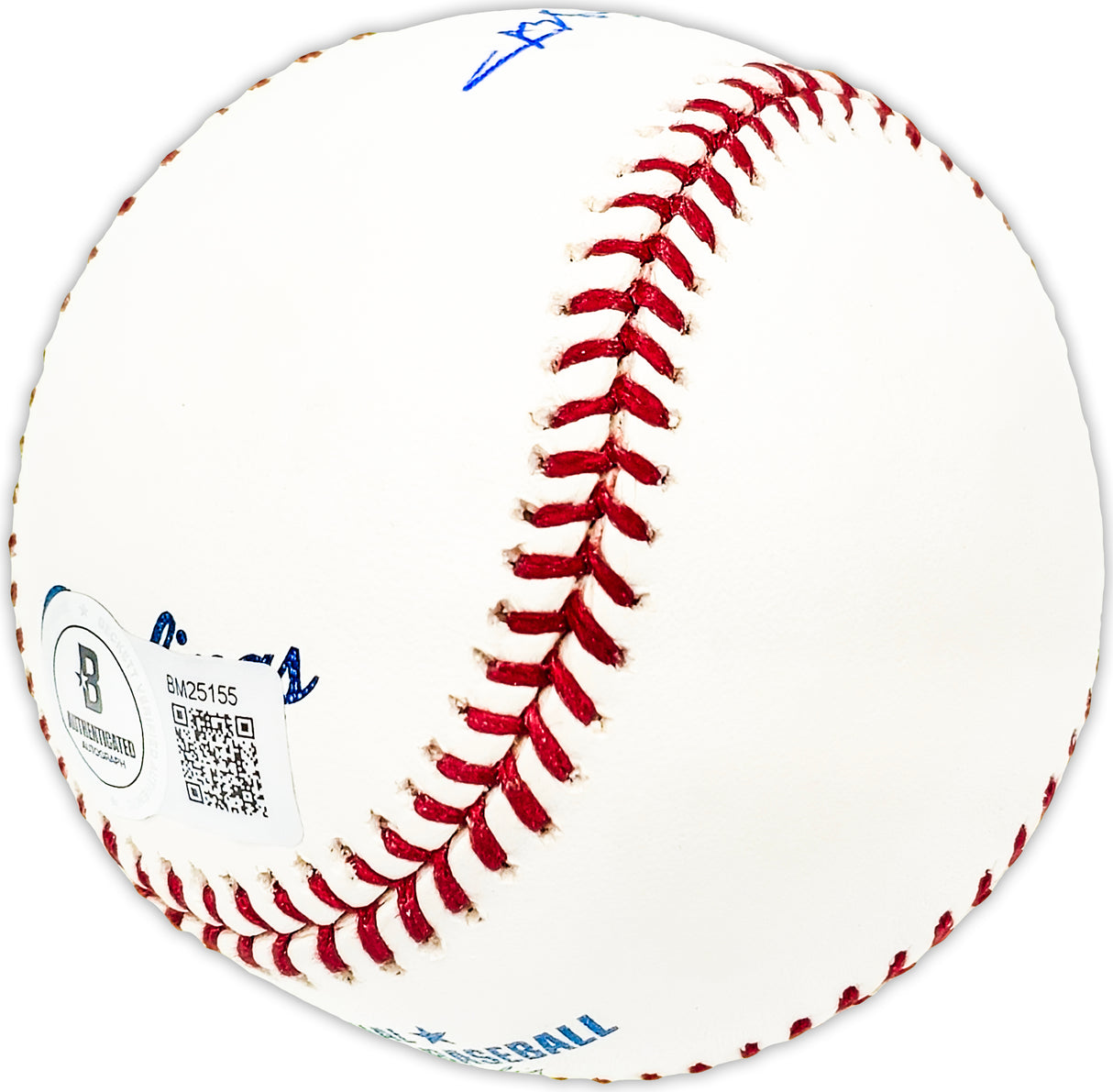 Roy Wright Autographed Official MLB Baseball New York Giants Beckett BAS QR #BM25155