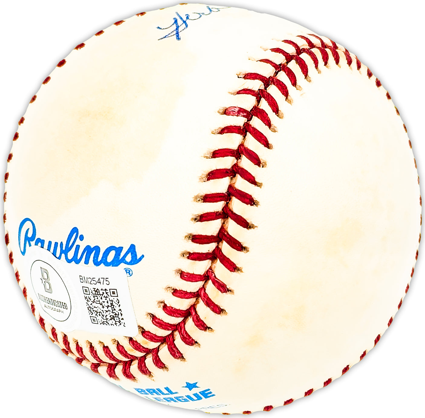 Herb Washington Autographed Official AL Baseball Oakland A's Beckett BAS QR #BM25475