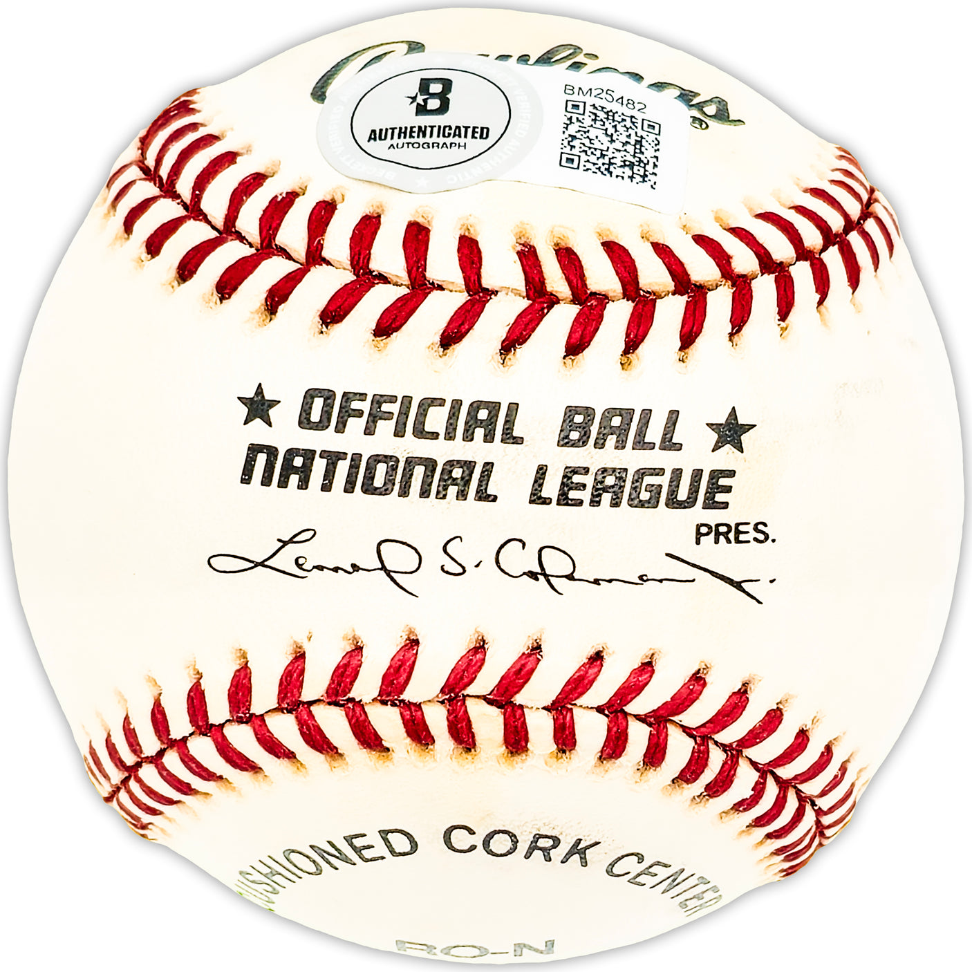 Hank Mason Autographed Official NL Baseball Philadelphia Phillies Beckett BAS QR #BM25482