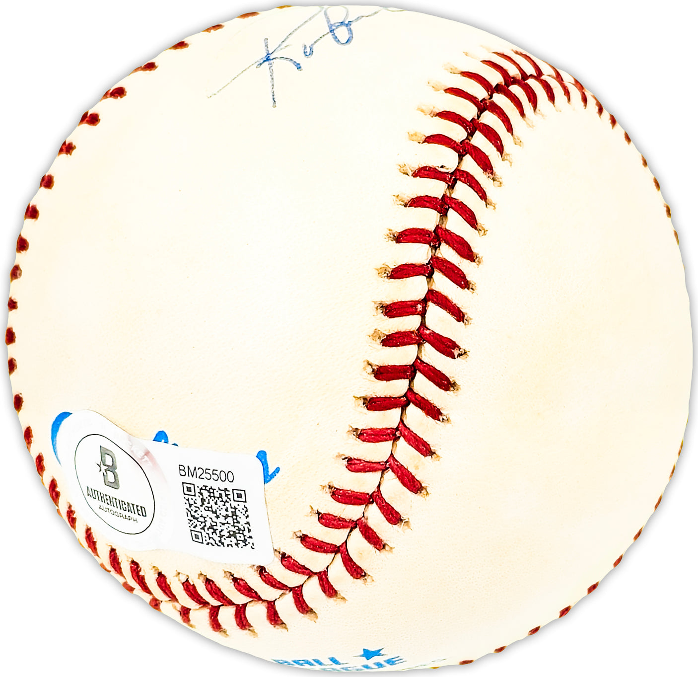 Roberto Bob Rodriguez Autographed Official AL Baseball Chicago Cubs, Oakland A's Beckett BAS QR #BM25500