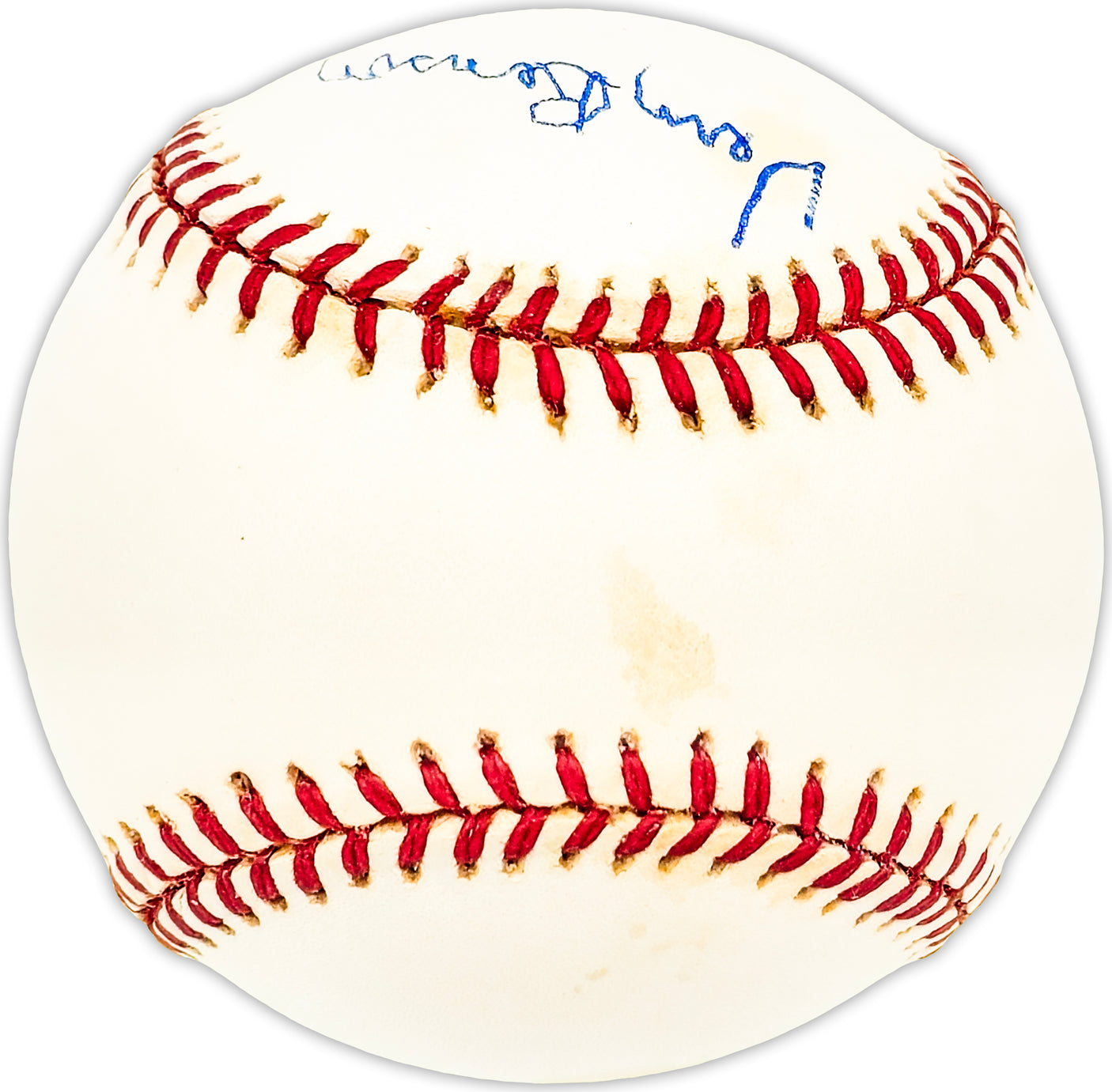 Vern Benson Autographed Official NL Baseball St. Louis Cardinals, New York Yankees Beckett BAS QR #BM25548