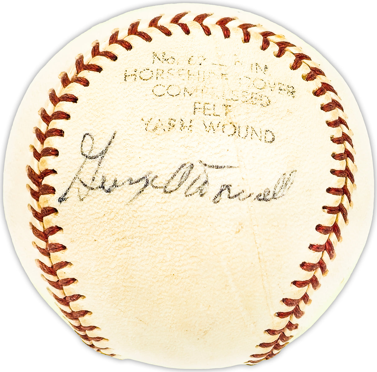 George O'Donnell Autographed Official Baseball Pittsburgh Pirates Beckett BAS QR #BM25559