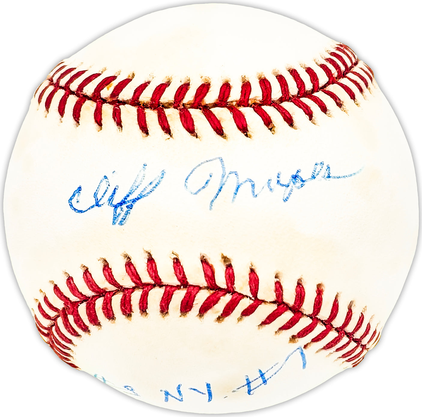 Cliff Mapes Autographed Official AL Baseball New York Yankees Beckett BAS QR #BM25567