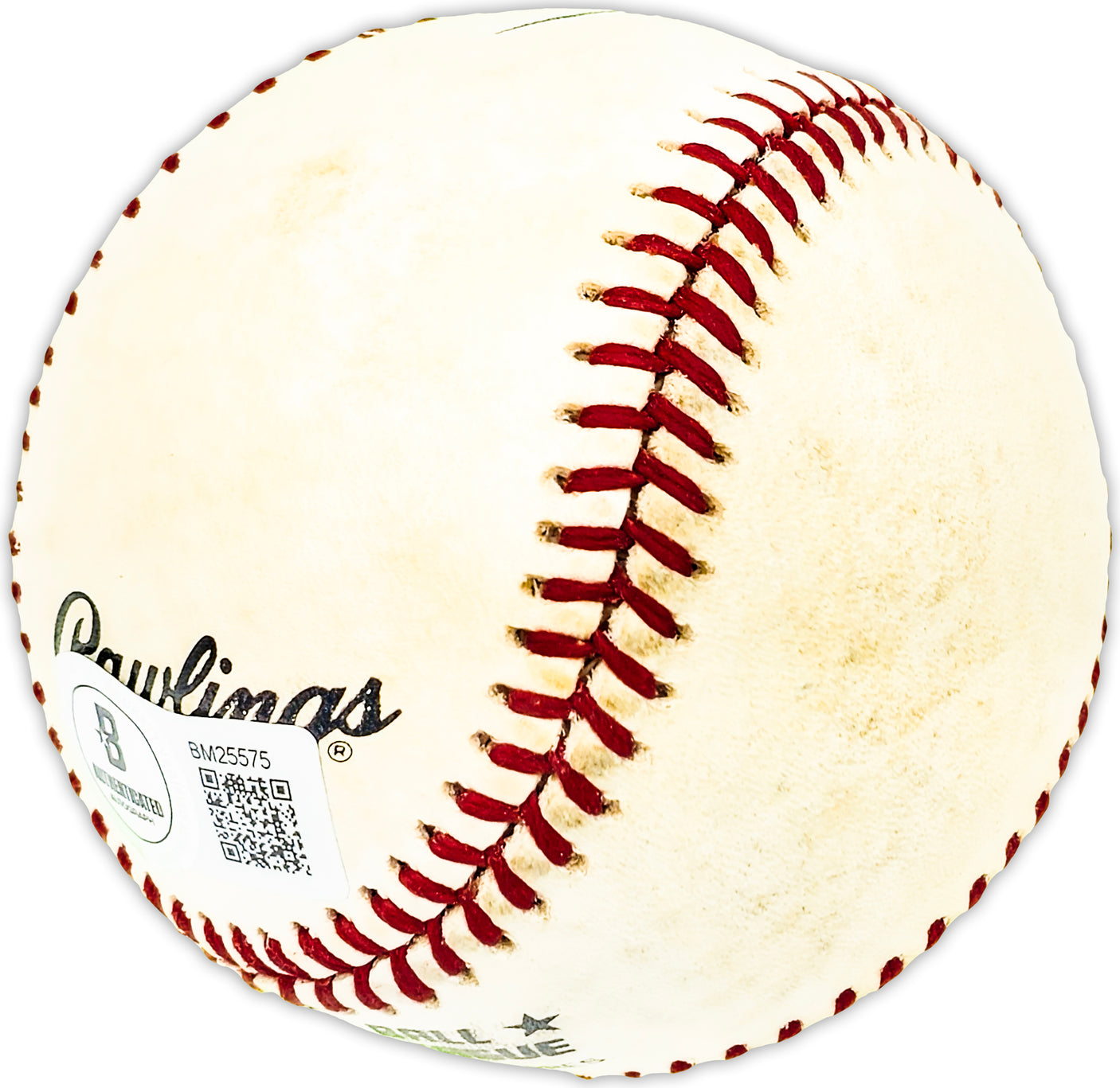 Granny Hamner Autographed Official NL Baseball Philadelphia Phillies Beckett BAS QR #BM25575