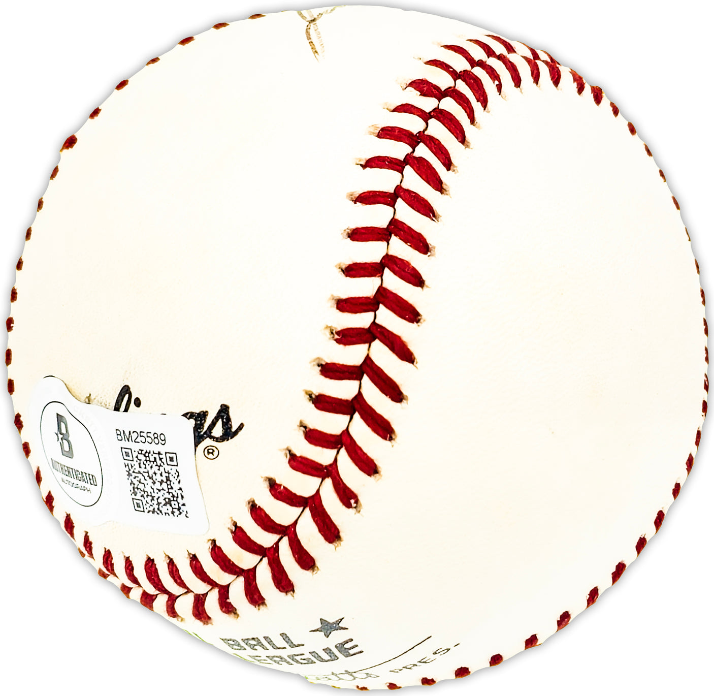 Jim Greengrass Autographed Official NL Baseball Cincinnati Reds, Philadelphia Phillies Beckett BAS QR #BM25589