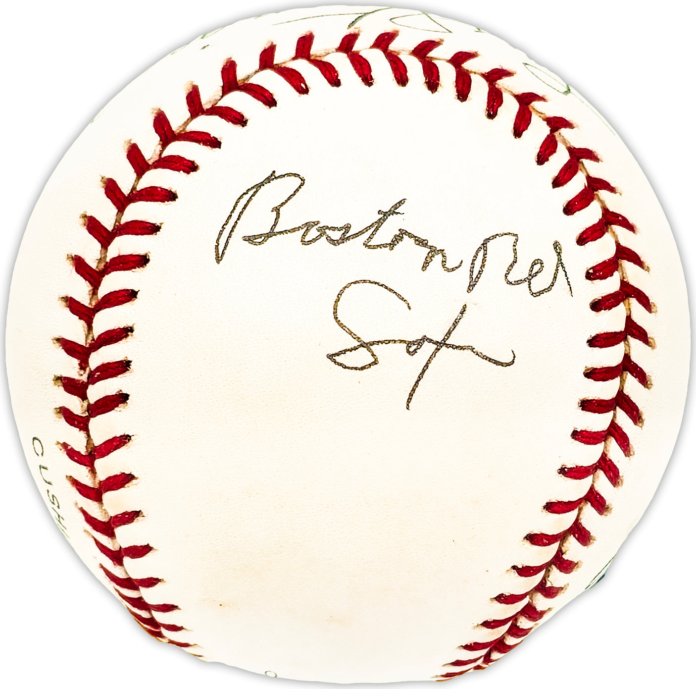 Lou Stringer Autographed Official NL Baseball Boston Red Sox, Chicago Cubs Beckett BAS QR #BM25644