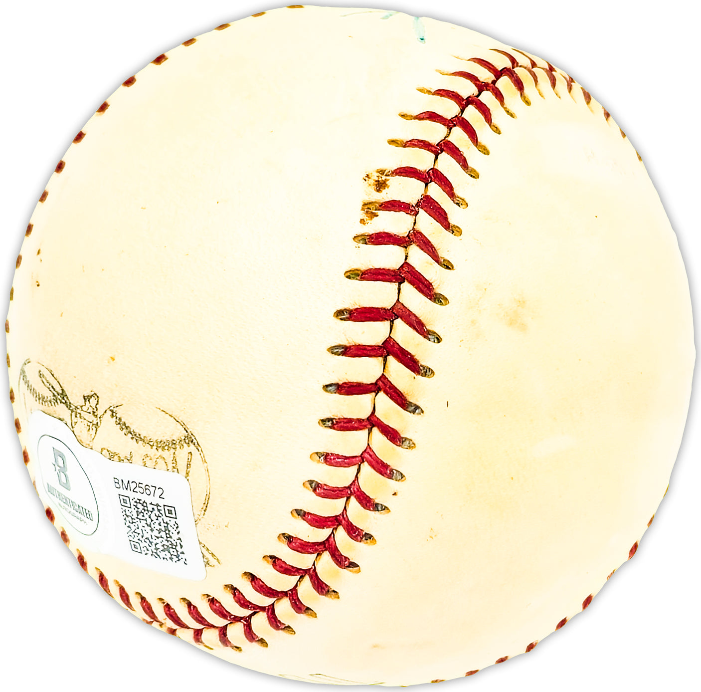 Stan Hack Autographed Official J. DeBeer & Son Baseball Chicago Cubs Beckett BAS QR #BM25672