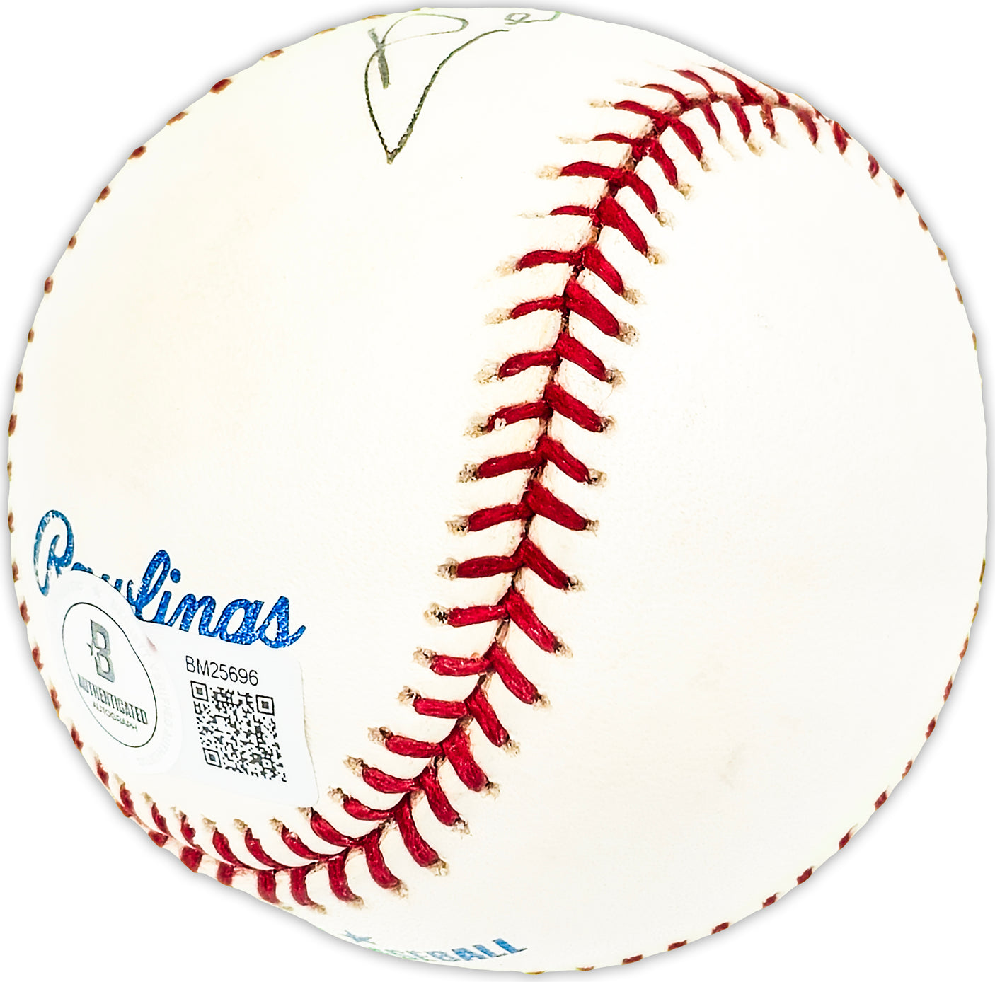 Herm Reich Autographed Official MLB Baseball Chicago Cubs Beckett BAS QR #BM25696