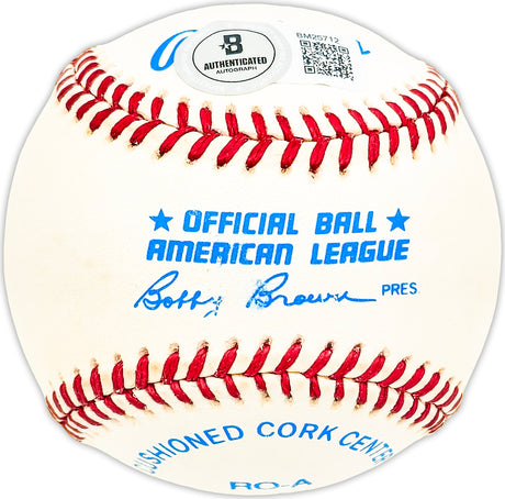 Guillermo Willie Hernandez Autographed Official AL Baseball Detroit Tigers Beckett BAS QR #BM25712