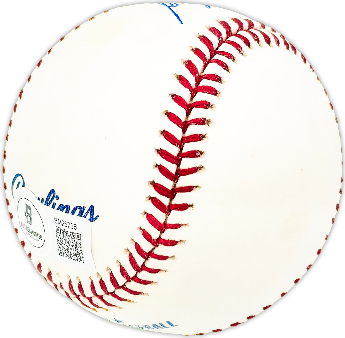 George Lauzerique Autographed Official MLB Baseball Oakland A's Beckett BAS QR #BM25736