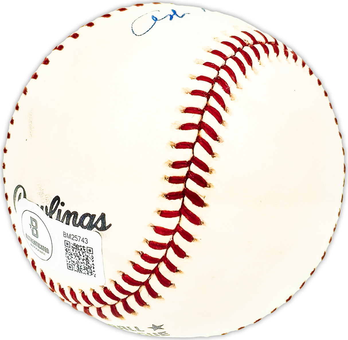 Art Mahan Autographed Official NL Baseball Philadelphia Phillies Beckett BAS QR #BM25743