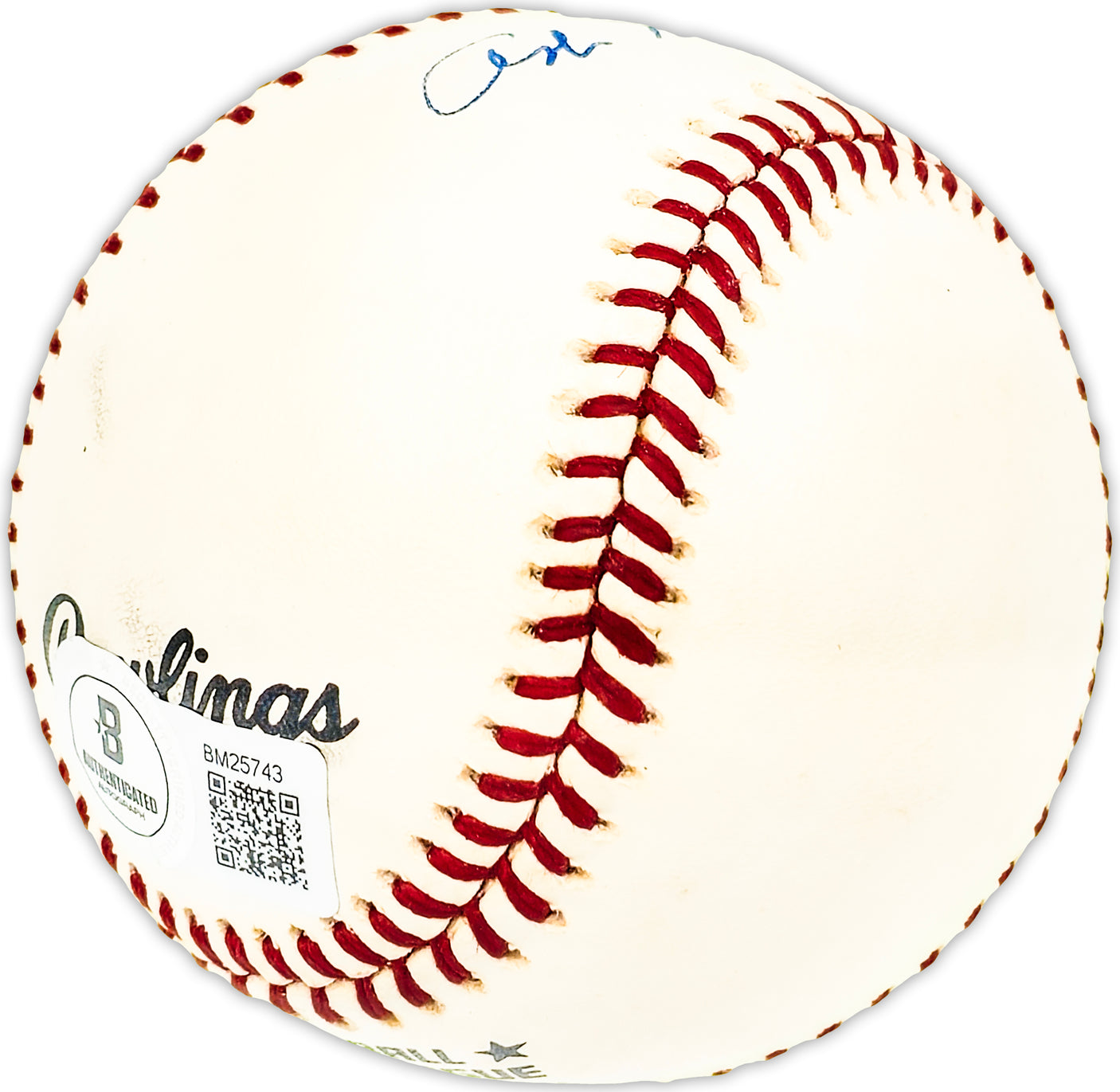 Art Mahan Autographed Official NL Baseball Philadelphia Phillies Beckett BAS QR #BM25743