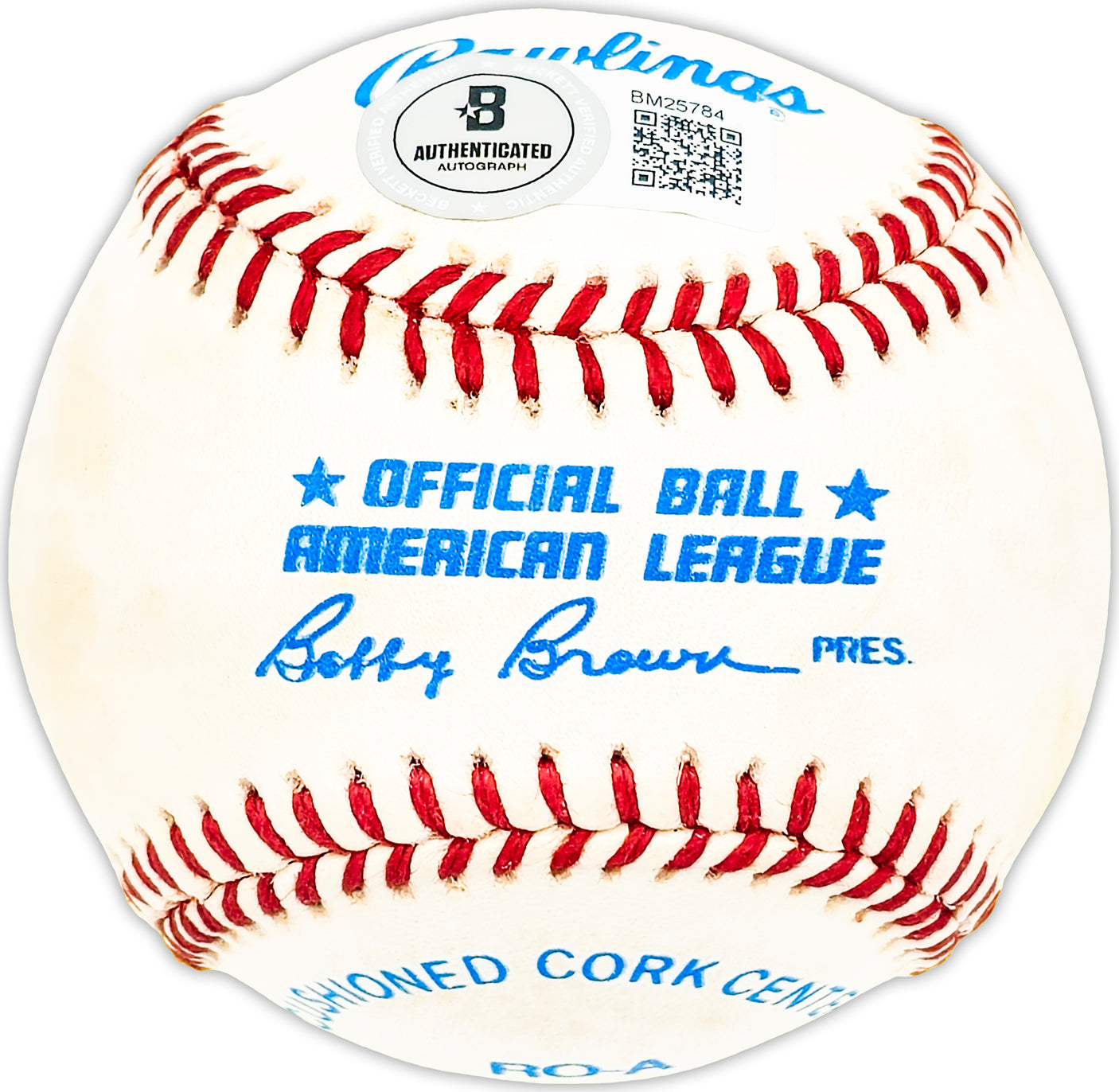 Dave Hillman Autographed Official AL Baseball Boston Red Sox, Chicago Cubs Beckett BAS QR #BM25784