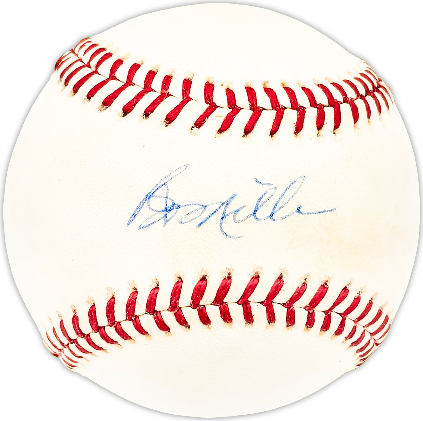 Bob Miller Autographed Official NL Baseball Cincinnati Reds, New York Mets Beckett BAS QR #BM25790
