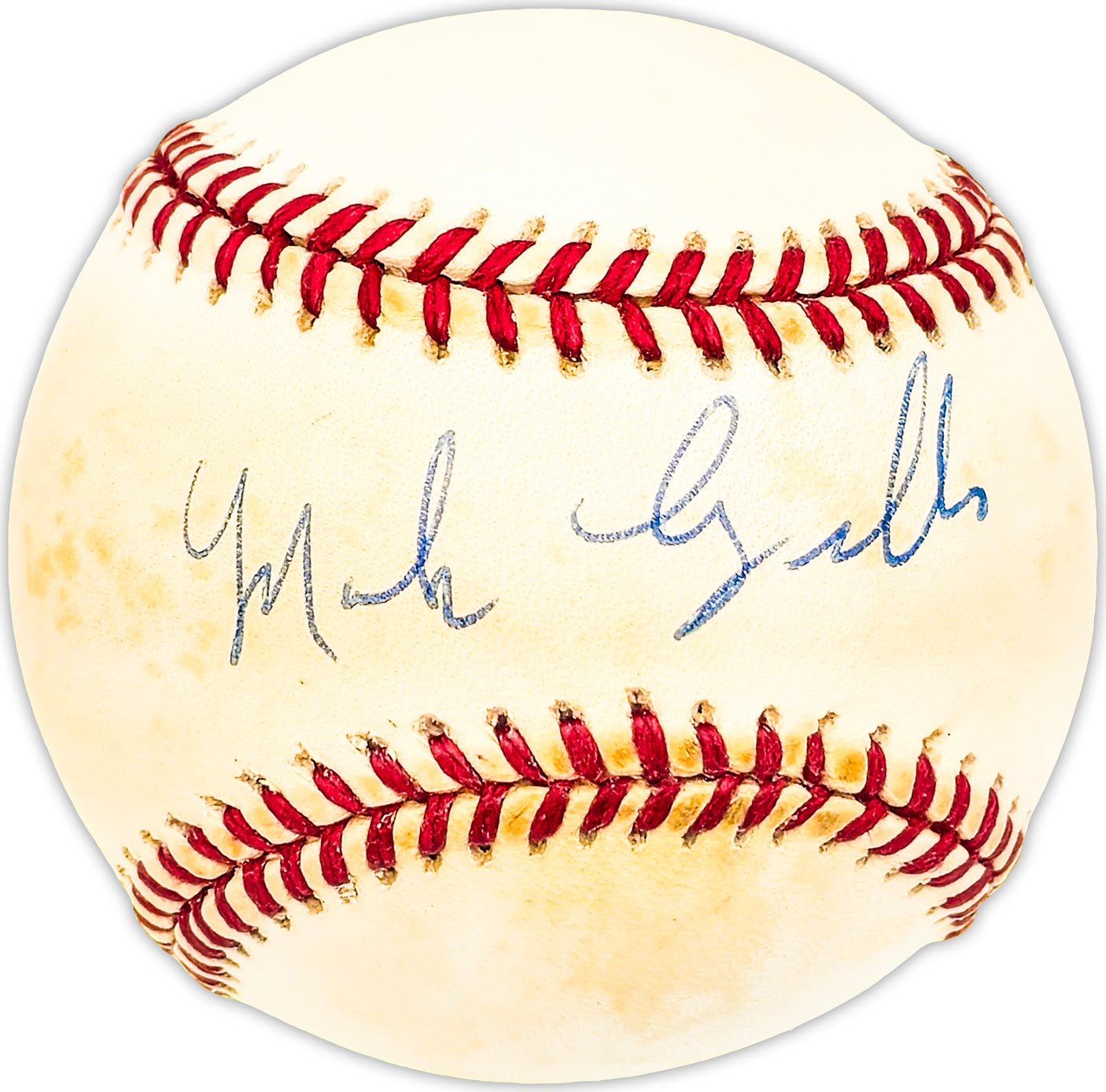 Mark Lemongello Autographed Official NL Baseball Astros, Blue Jays Beckett BAS QR #BM25817