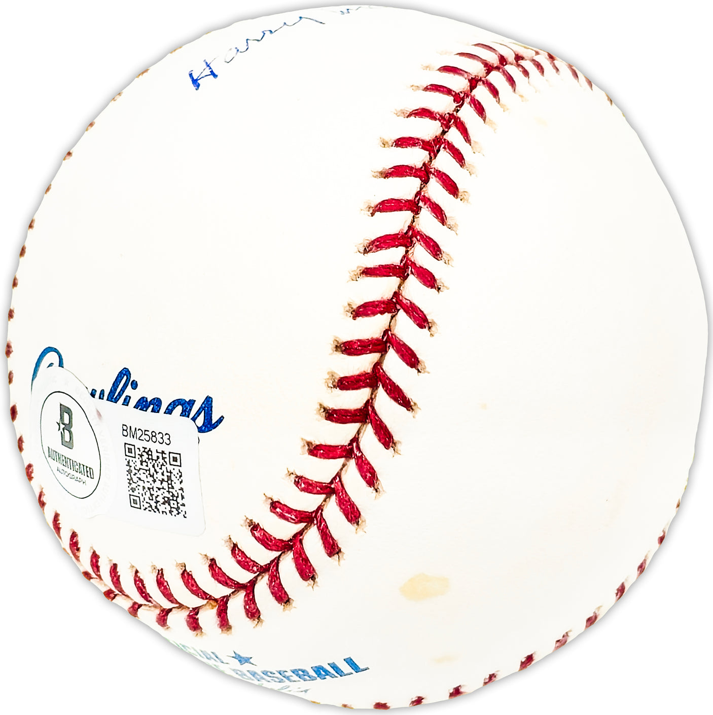 Harry MacPherson Autographed Official MLB Baseball Boston Braves Beckett BAS QR #BM25833