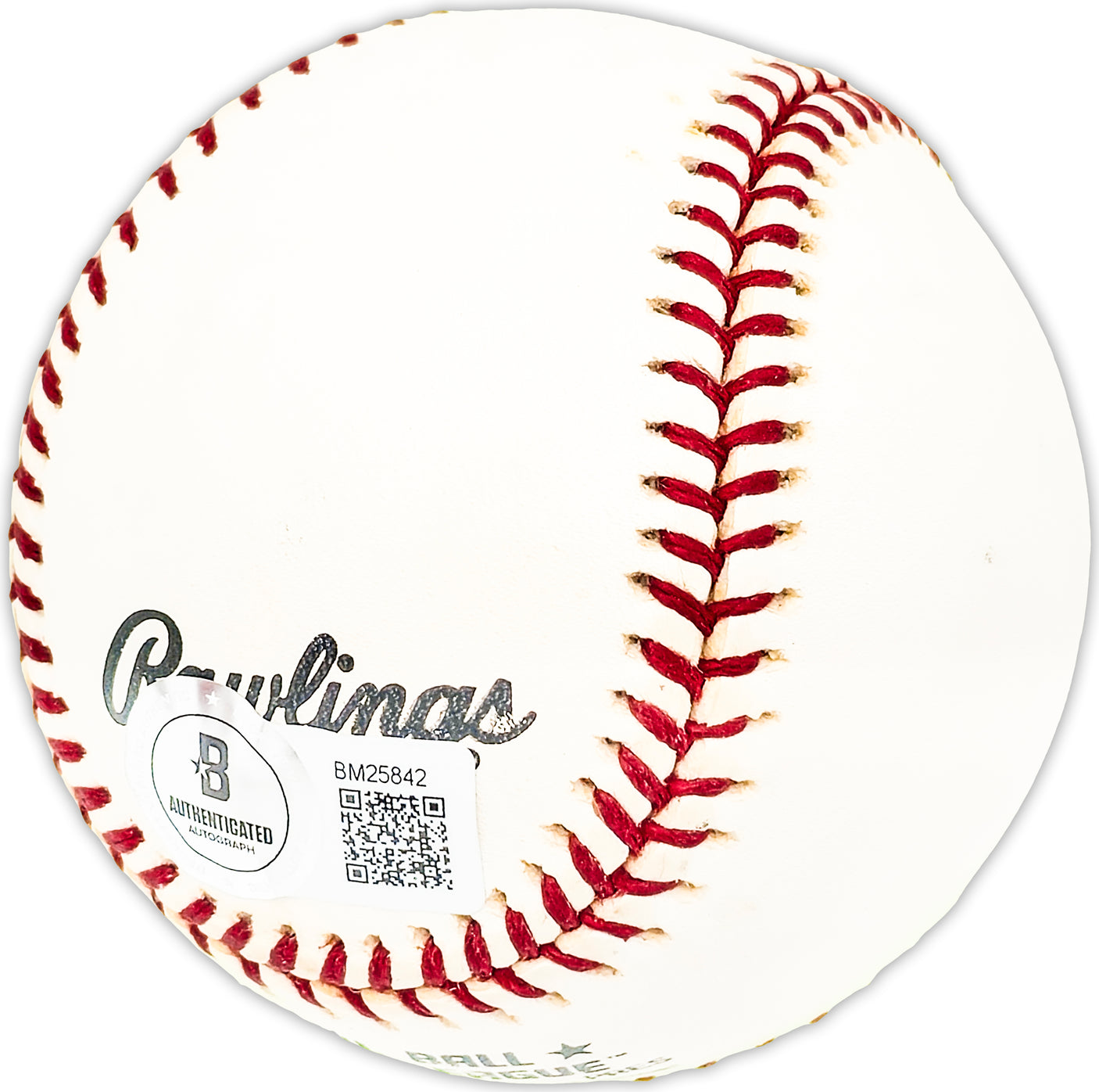 Tom Saffell Autographed Official NL Baseball Pirates, Philadelphia A's Beckett BAS QR #BM25842