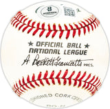 Bob Buhl Autographed Official NL Baseball Milwaukee Braves Beckett BAS QR #BM25850