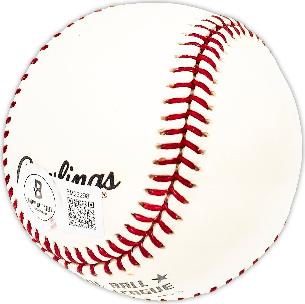 Art Ceccarelli Autographed Official NL Baseball Chicago Cubs, Baltimore Orioles Beckett BAS QR #BM25298