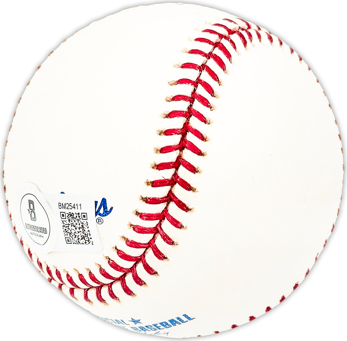 George Strickland Autographed Official MLB Baseball Pittsburgh Pirates, Cleveland Indians Beckett BAS QR #BM25411