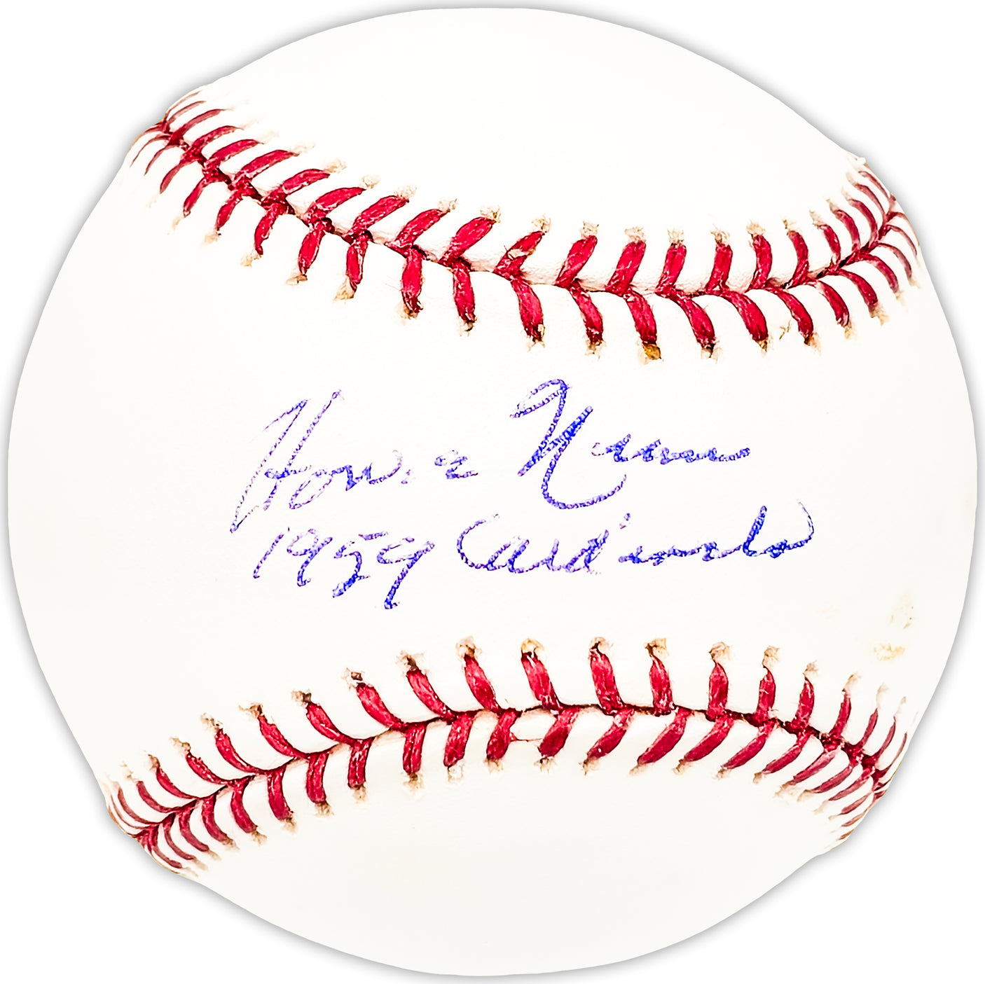 Howie Nunn Autographed Official MLB Baseball St. Louis Cardinals "1959 Cardinals" Beckett BAS QR #BM25421