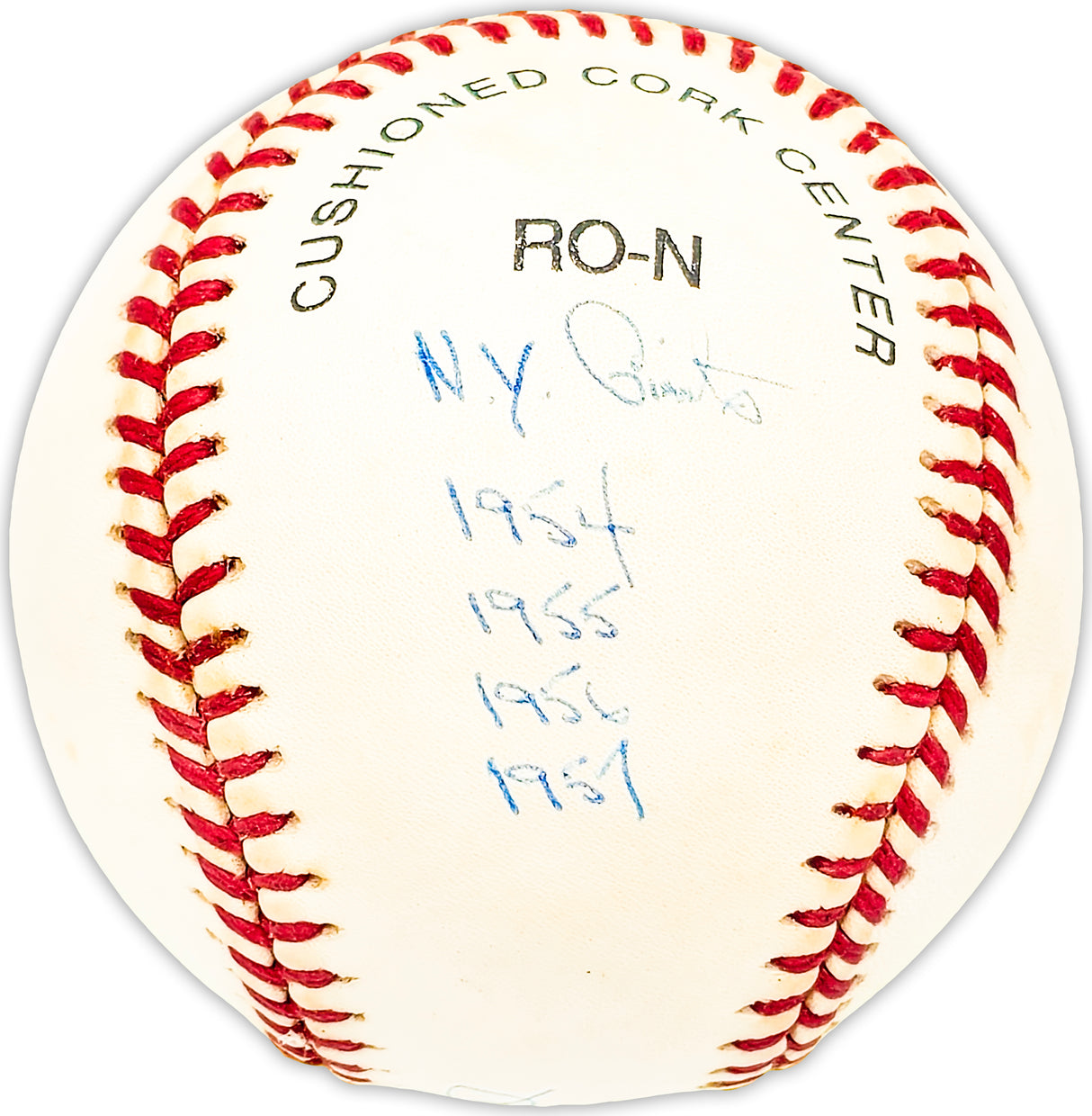 John McCall Autographed Official NL Baseball New York Giants "NY Giants 1954, 1955, 1956, 1957" Beckett BAS QR #BM25428