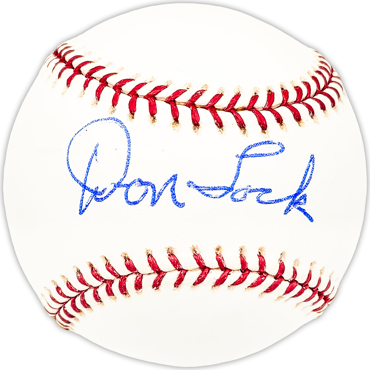 Don Lock Autographed Official MLB Baseball Philadelphia Phillies, Boston Red Sox Beckett BAS QR #BM25460