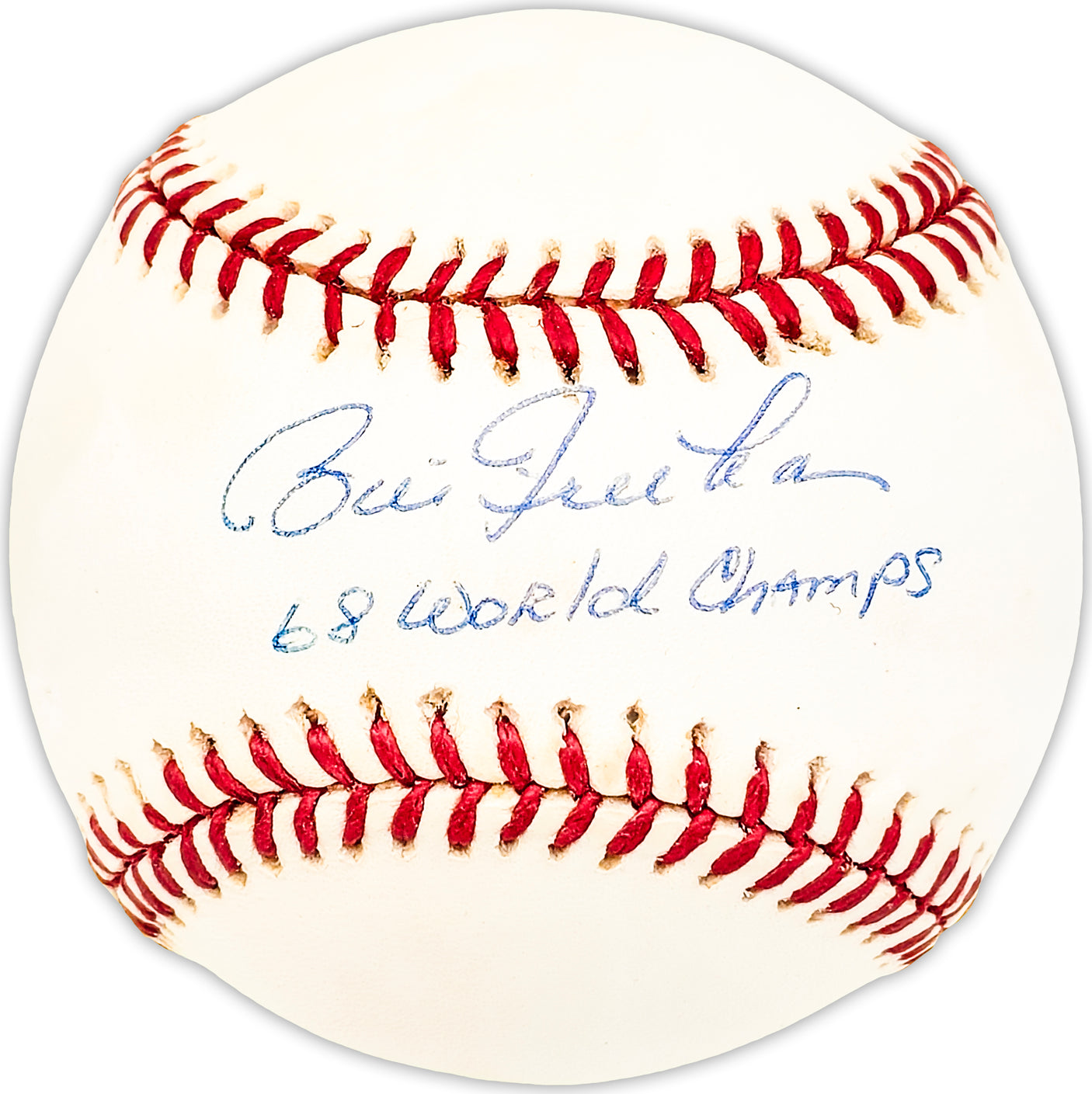 Bill Freehan Autographed Official AL Baseball Detroit Tigers "68 World Champs" Beckett BAS QR #BM25005