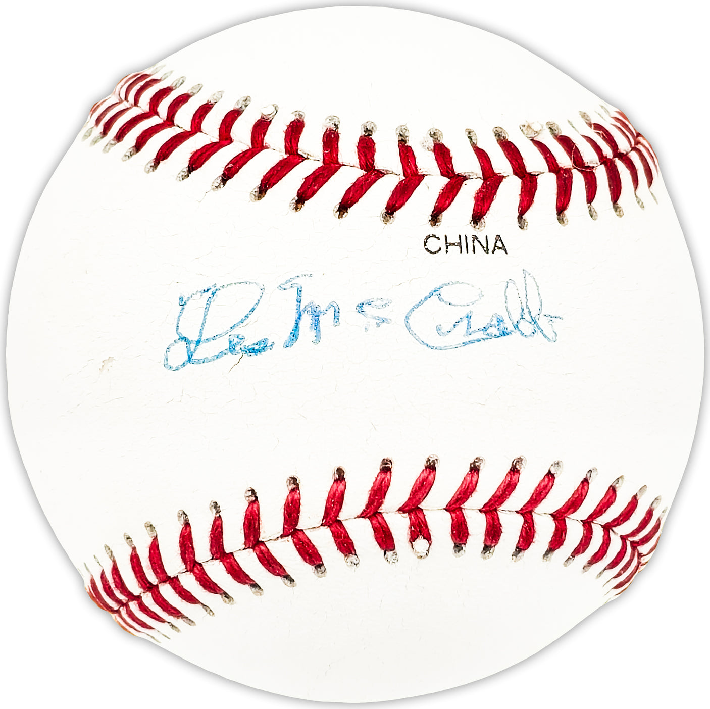 Les McCrabb Autographed Official League Baseball Philadelphia A's Beckett BAS QR #BM25007