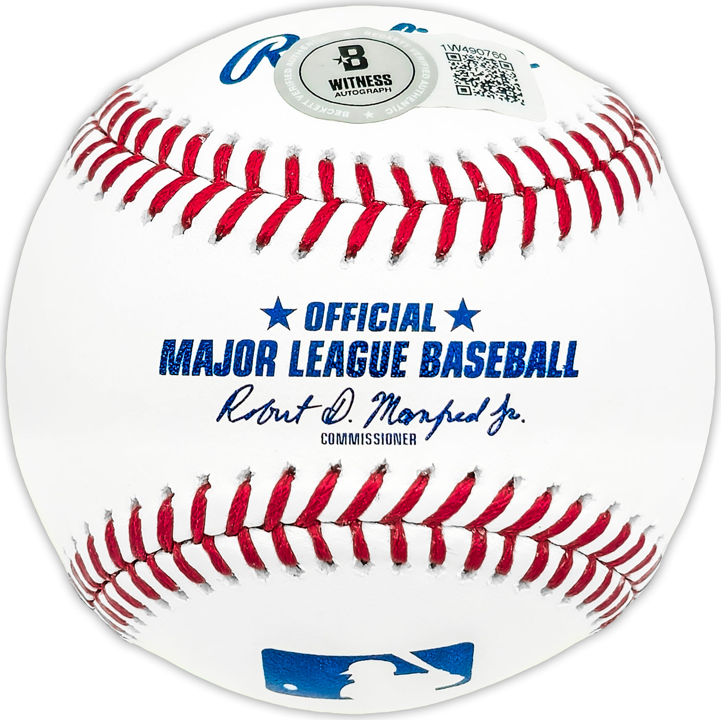 Sebastian Walcott Autographed Official MLB Baseball Texas Rangers Full Name Beckett BAS Witness Stock #227314
