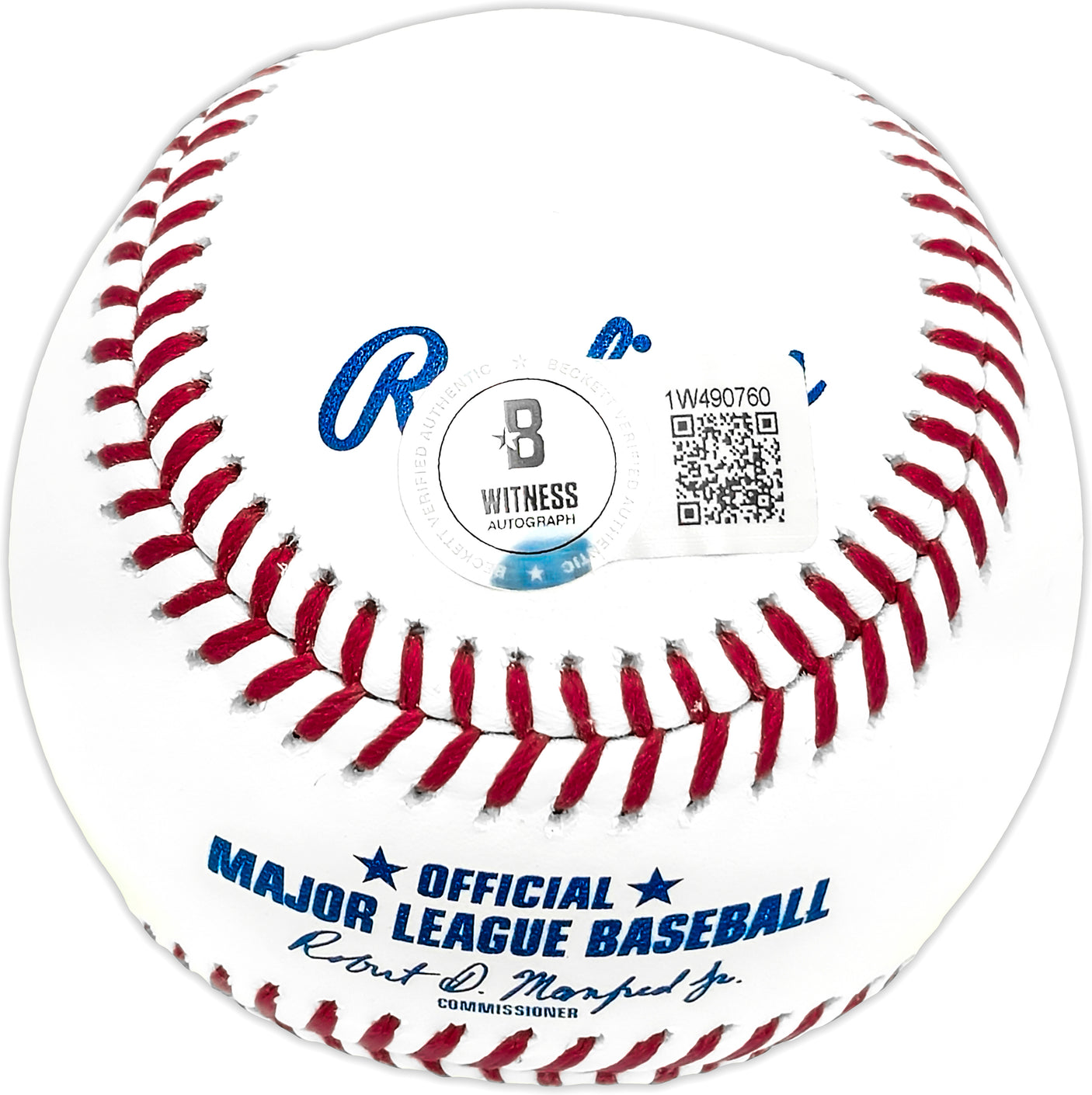 Sebastian Walcott Autographed Official MLB Baseball Texas Rangers Full Name Beckett BAS Witness Stock #227314