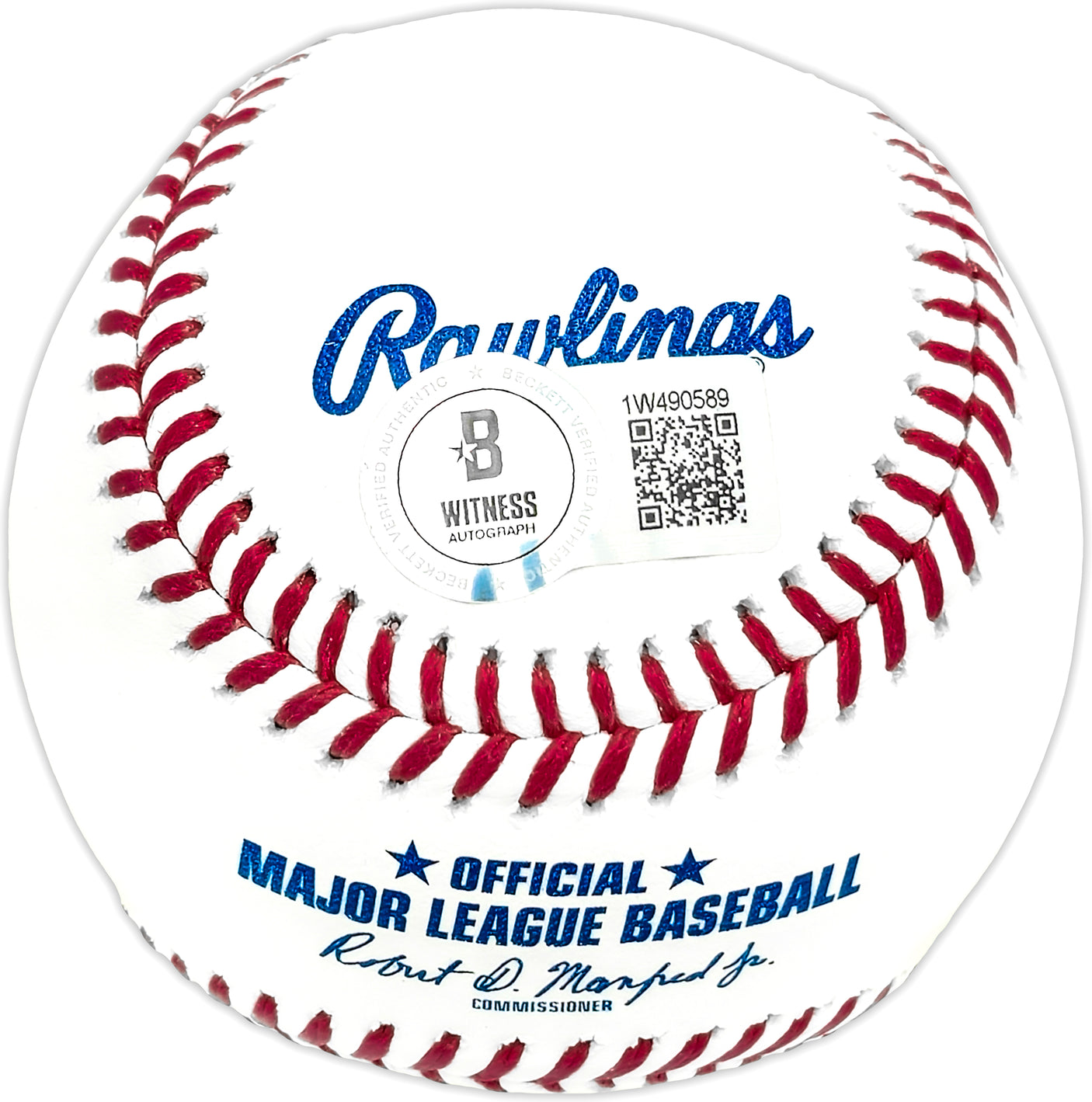 Sebastian Walcott Autographed Official MLB Baseball Texas Rangers Beckett BAS Witness Stock #227315