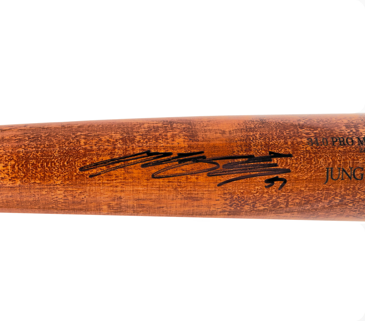 Jung Hoo Lee Autographed Orange & Gray Old Hickory Player Model Baseball Bat San Francisco Giants Beckett BAS Witness Stock #227303