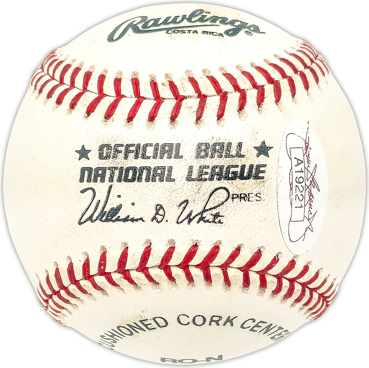 John Denny Autographed Official NL Baseball Philadelphia Phillies "33279" JSA #A19221