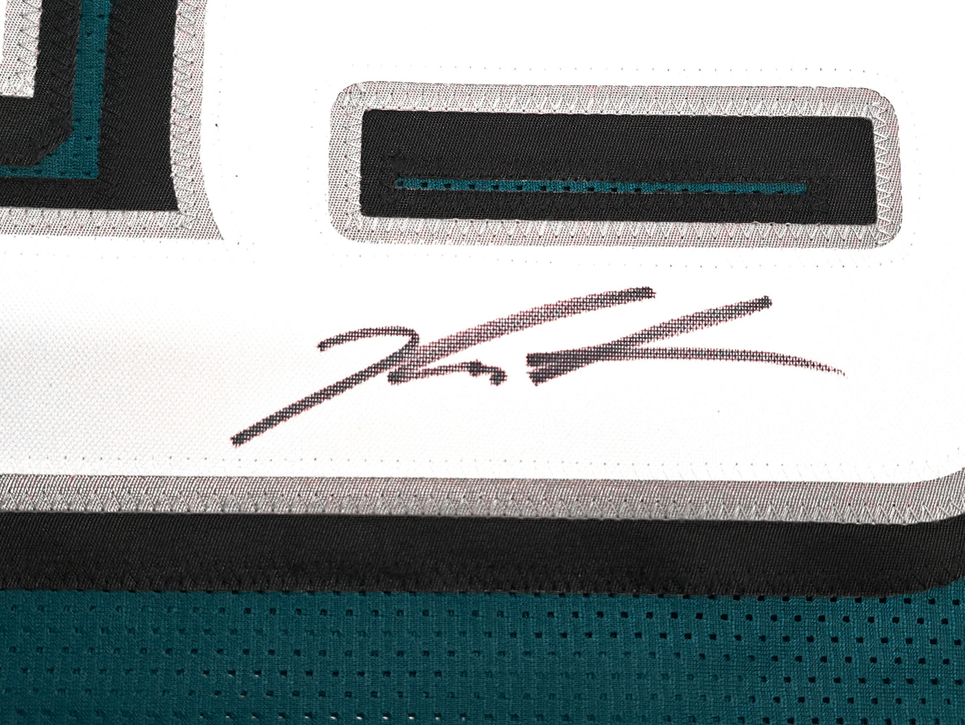 Philadelphia Eagles Jalen Carter Autographed Green Jersey Beckett BAS Witness Stock #238929