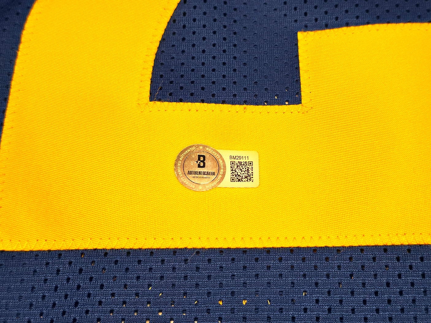 Los Angeles Rams Kyren Williams Autographed Blue Jersey Beckett BAS QR Stock #239038