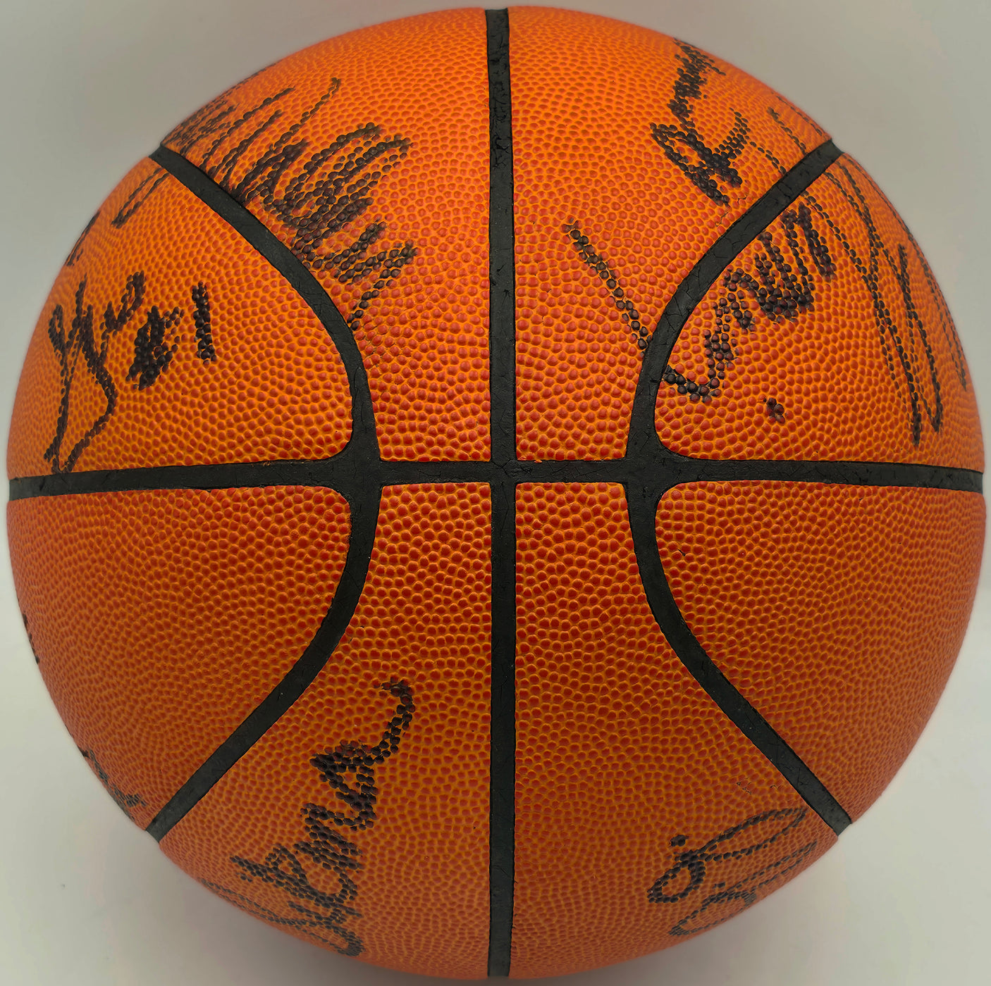 1977-78 Seattle Supersonics Team Autographed Wilson Official NBA Leather Game Ball Basketball With 11 Signatures Including Fred "Downtown" Brown Beckett BAS #AE31355