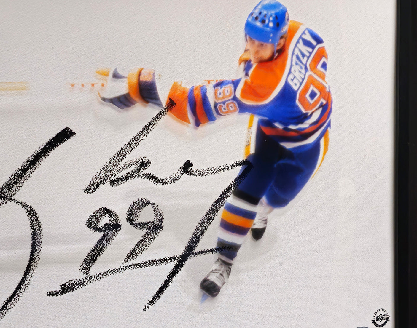 Wayne Gretzky Autographed Framed 20x46 "The Show" Poster Photo Edmonton Oilers "99" UDA Holo #BAM20025