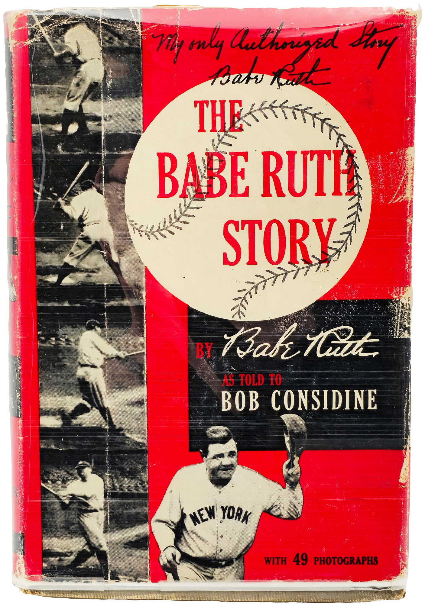 Babe Ruth Autographed The Babe Ruth Story' Book New York Yankees Auto Grade Mint 9 JSA & Beckett BAS #AC41288