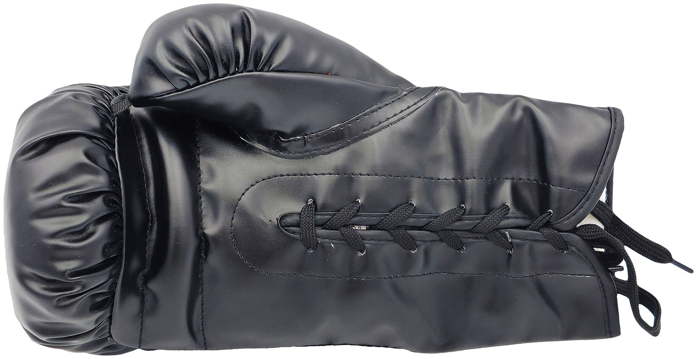 Mike Tyson Autographed Black Everlast Boxing Glove (Right Handed RH, Silver) JSA Stock #228079
