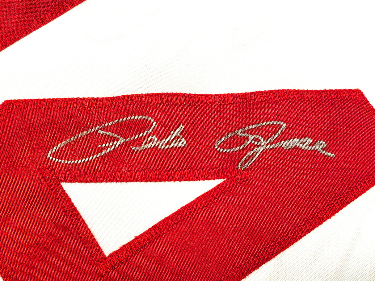 Cincinnati Reds Pete Rose Autographed White & Red Baseball Jersey PR Holo Stock #228778